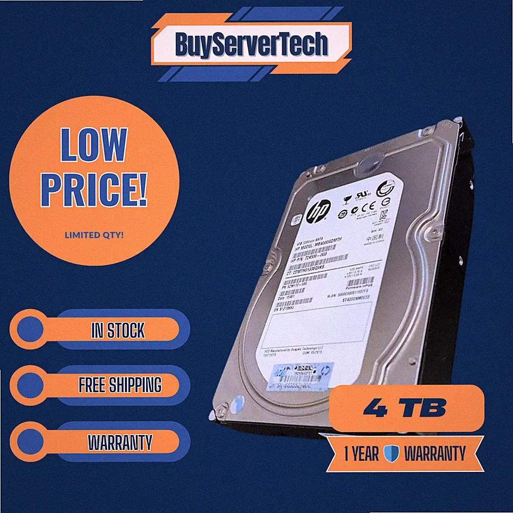 HP/SEAGATE ST4000NM0033 4TB 3.5' SATA 7.2K 6G FW HPGE
