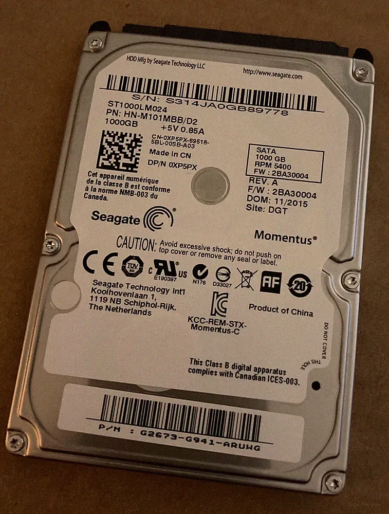 (NEW) SEAGATE MOMENTUS 1TB 2.5" SATA 5400RPM LAPTOP PC HDD HARD DRIVE