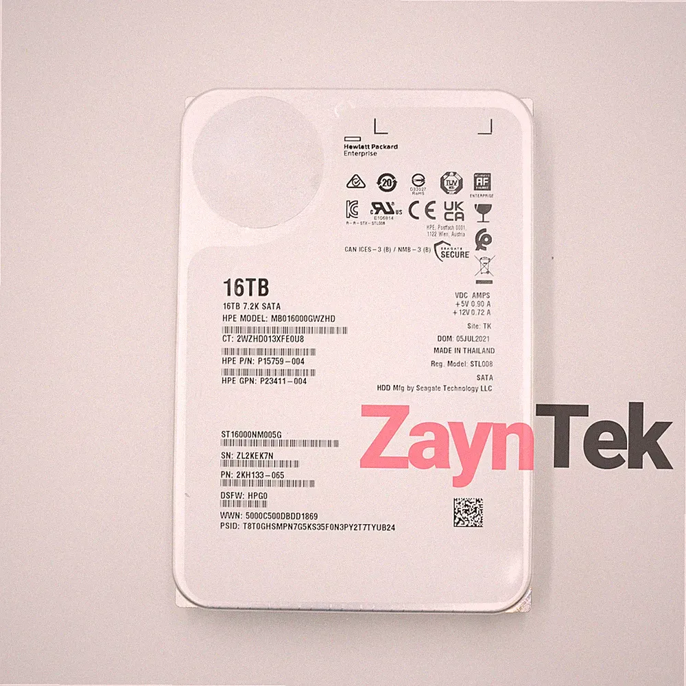 Seagate 16TB 7.2K SATA HDD (P15759-004)