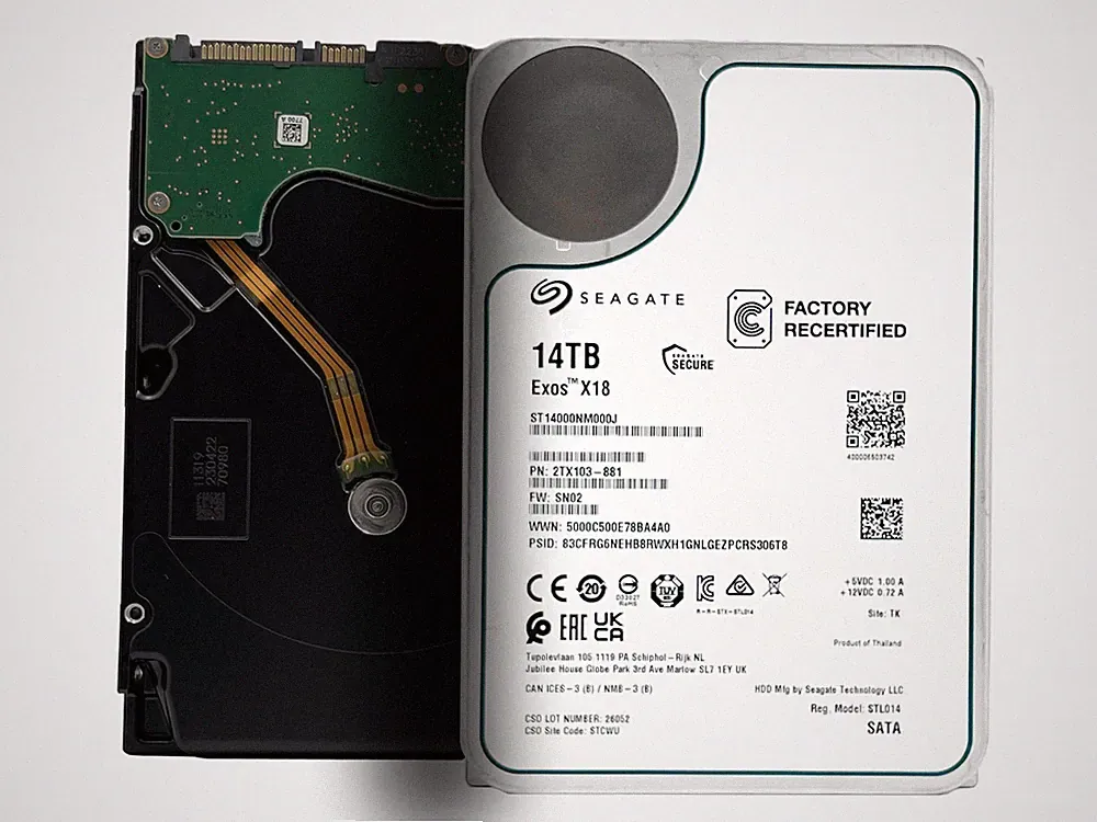 Seagate Exos hard drive