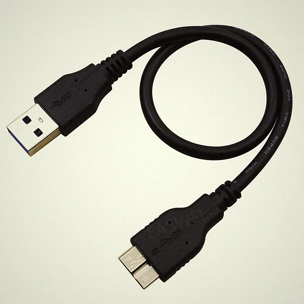 USB 3.0 Cable Cord For Seagate Backup Plus Slim Portable External Hard Drive 1FT
